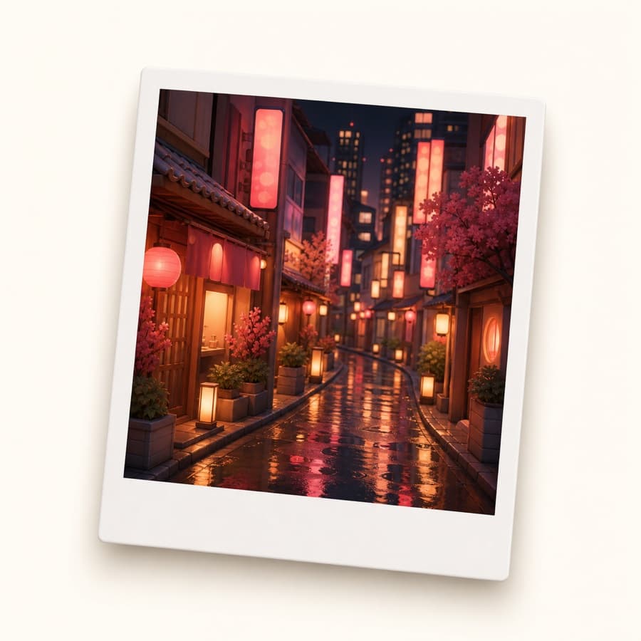 Tokyo eats postcard