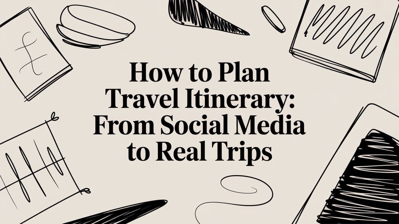 How to Plan Travel Itinerary: From Social Media to Real Trips