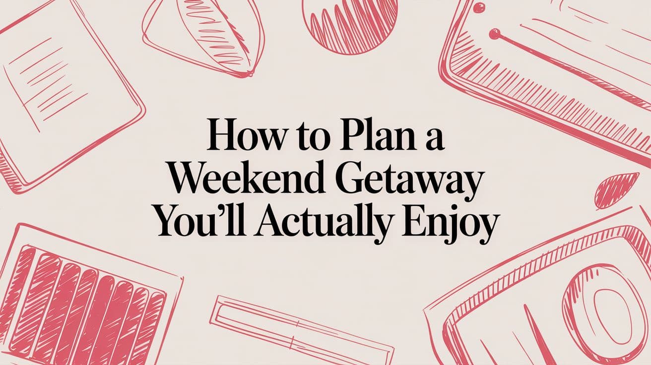 How to Plan a Weekend Getaway You'll Actually Enjoy