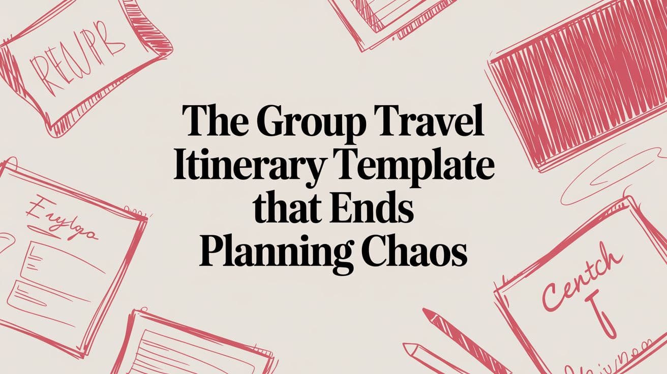 The Group Travel Itinerary Template That Ends Planning Chaos