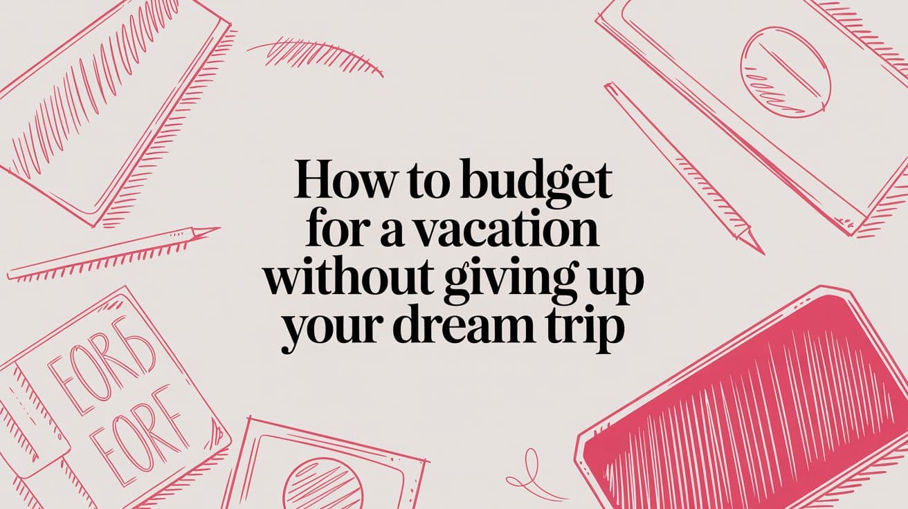 How to Budget for a Vacation Without Giving Up Your Dream Trip
