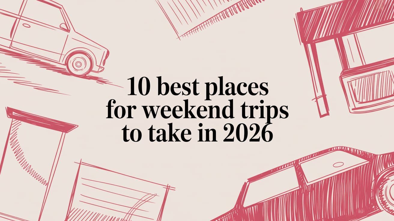 10 Best Places for Weekend Trips to Take in 2026