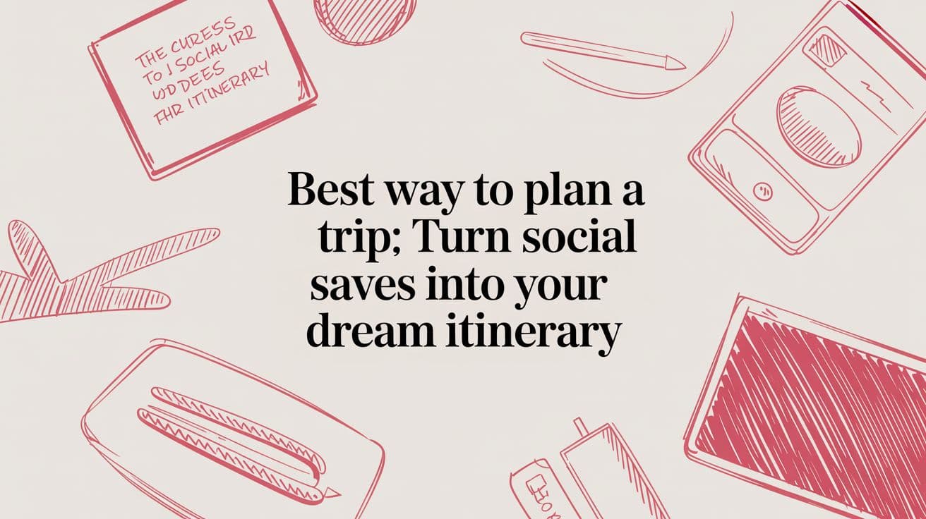 Best Way to Plan a Trip: Turn Social Saves Into Your Dream Itinerary